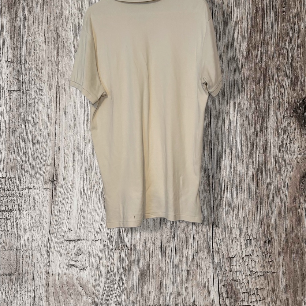 Polo by Ralph Lauren Men's Beige Polo Shirt size large - Picture 3 of 3